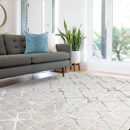 Aurora Rugs - Abstract Living Room Rug with Silky Shimmer Effect | Luxury Marble Designs in 20 Styles