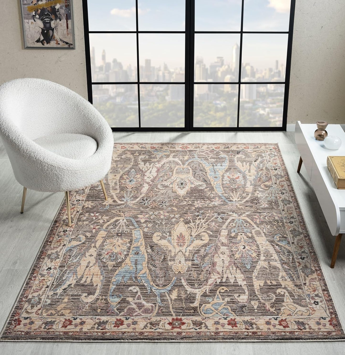 Alia Rug - Traditional Abstract Design with Soft Touch | 18 Exquisite Styles Inspired by Turkish Craftsmanship