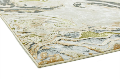 Aurora Rugs - Abstract Living Room Rug with Silky Shimmer Effect | Luxury Marble Designs in 20 Styles