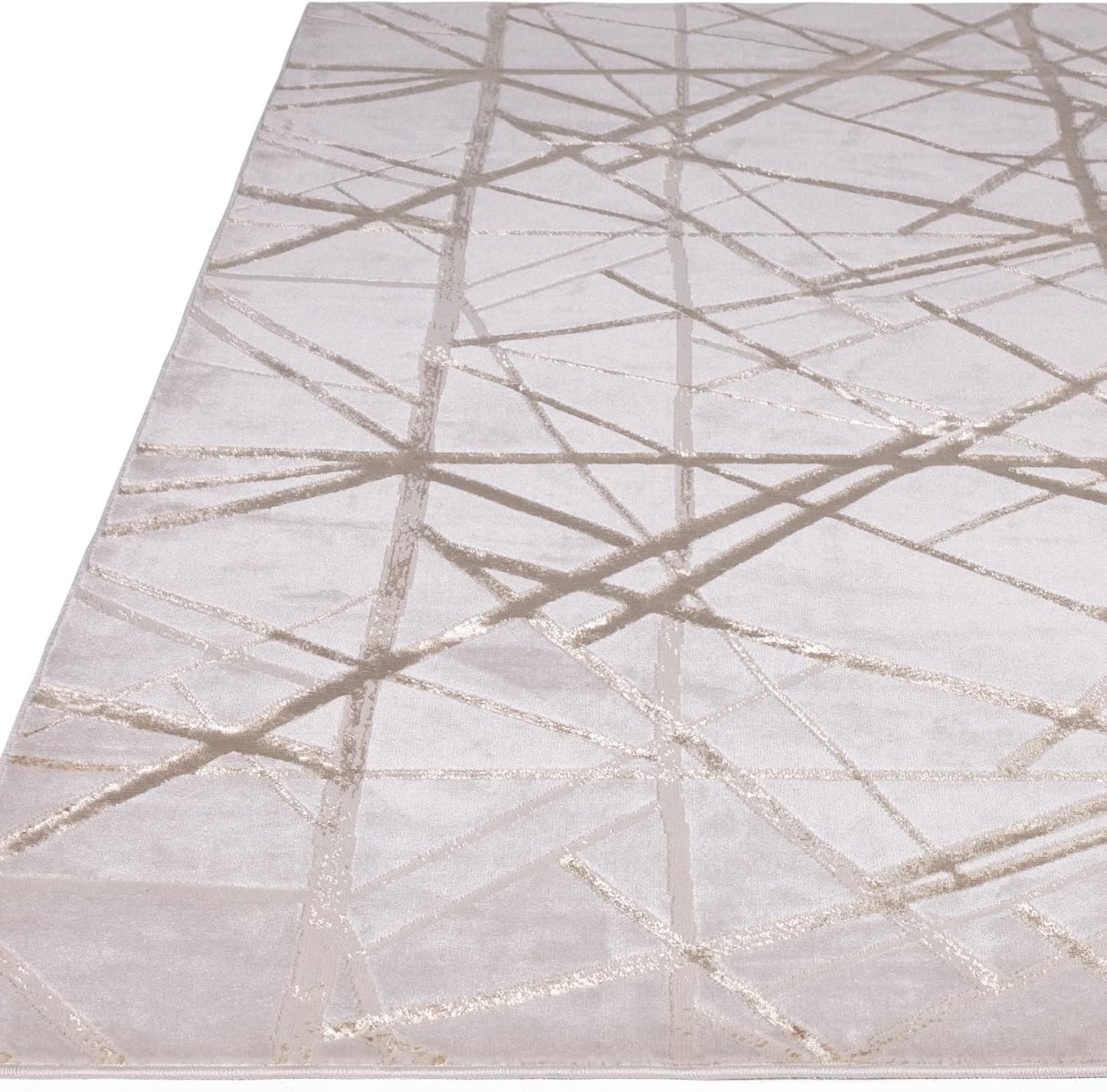 Aurora Rugs - Abstract Living Room Rug with Silky Shimmer Effect | Luxury Marble Designs in 20 Styles