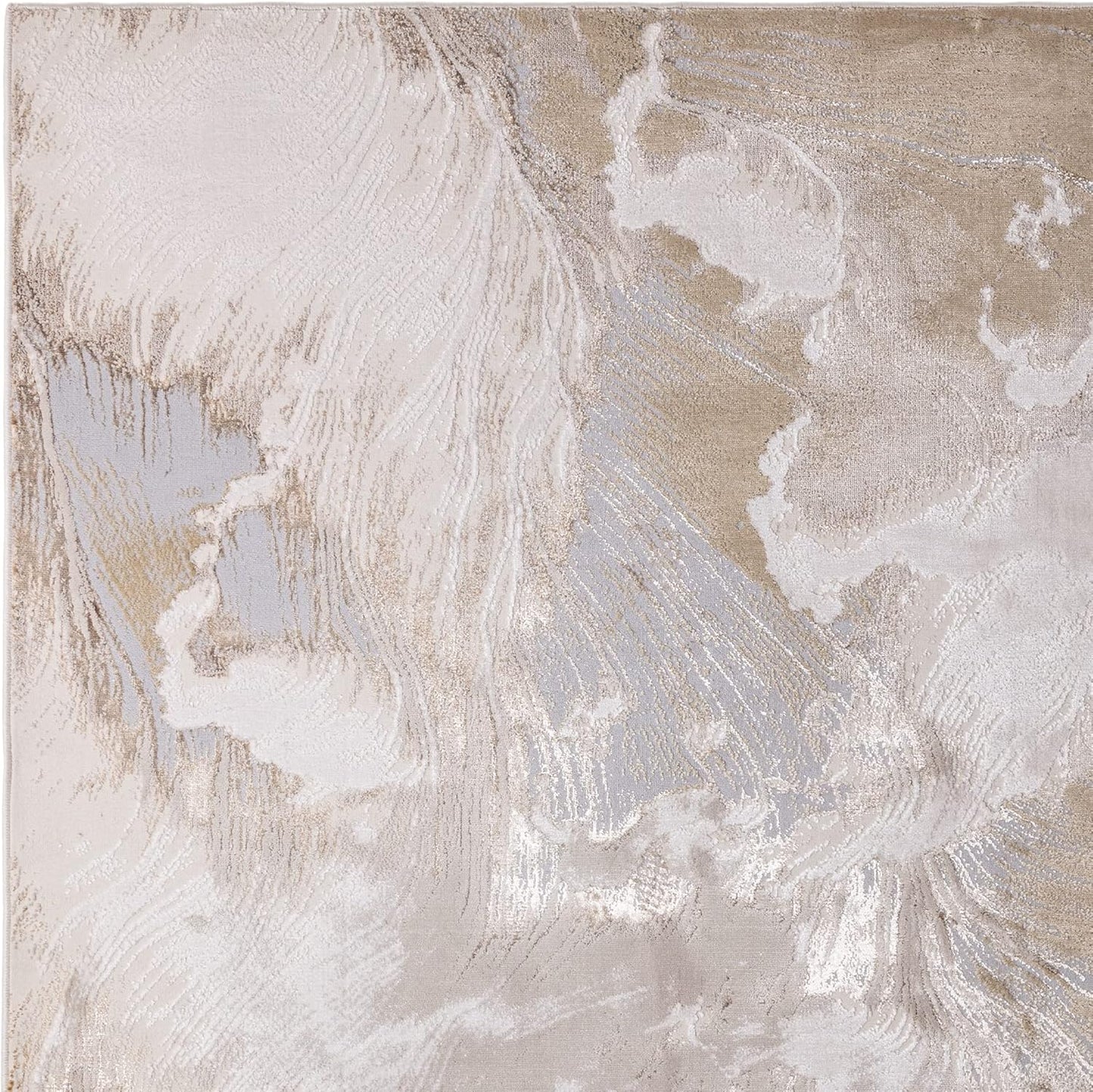 Aurora Rugs - Abstract Living Room Rug with Silky Shimmer Effect | Luxury Marble Designs in 20 Styles