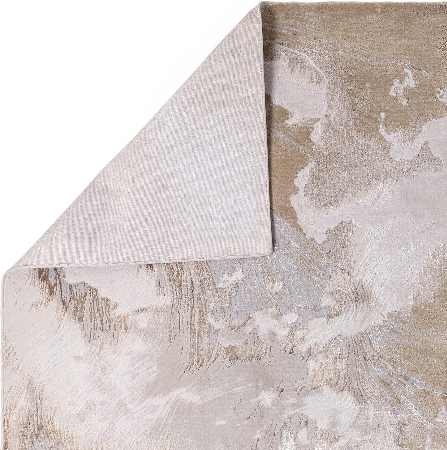 Aurora Rugs - Abstract Living Room Rug with Silky Shimmer Effect | Luxury Marble Designs in 20 Styles