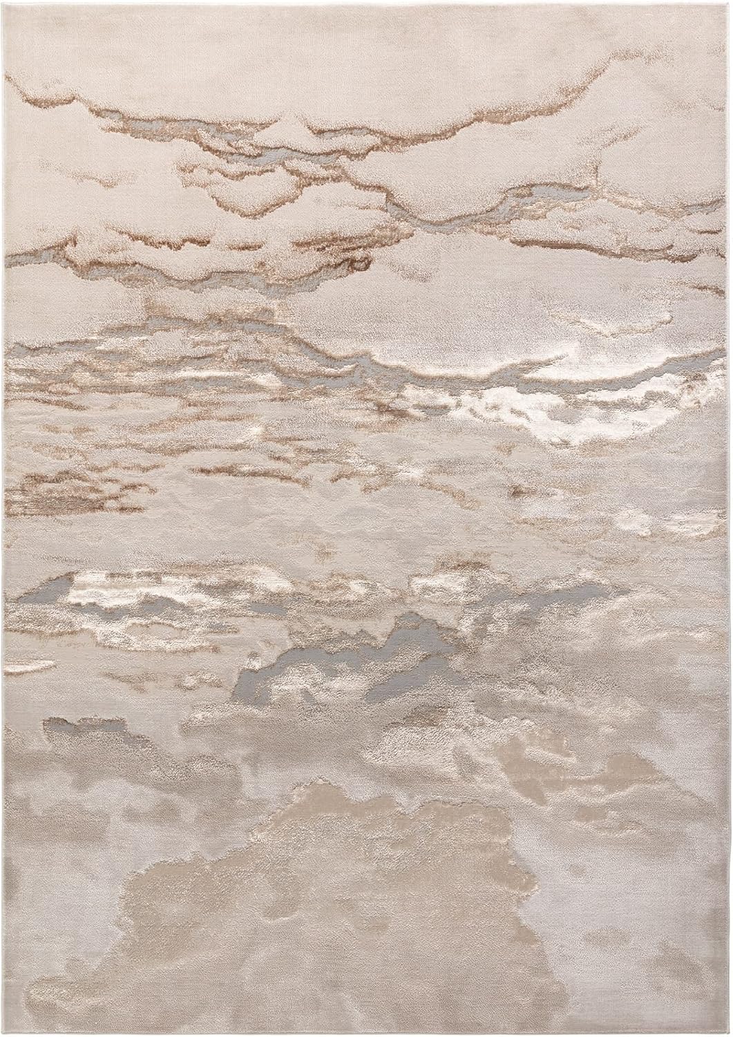 Aurora Rugs - Abstract Living Room Rug with Silky Shimmer Effect | Luxury Marble Designs in 20 Styles