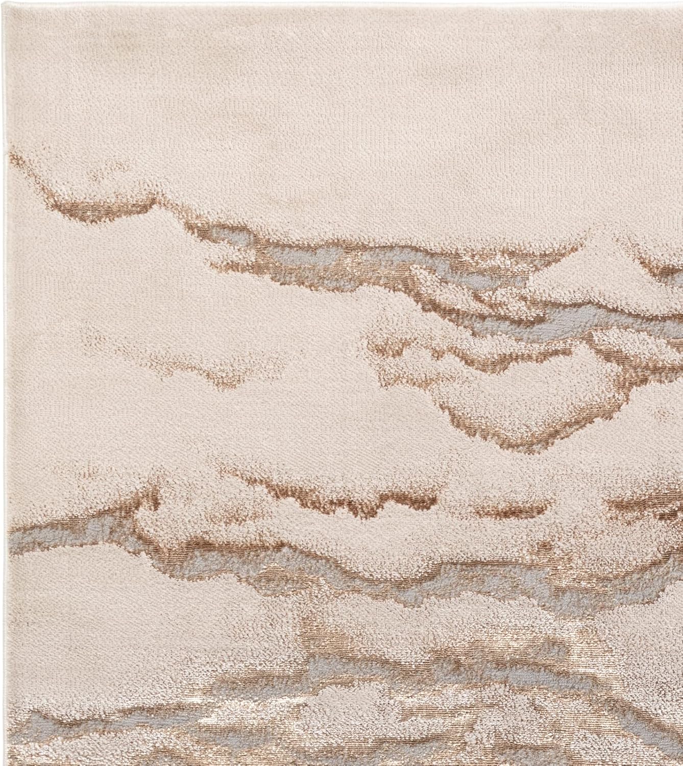 Aurora Rugs - Abstract Living Room Rug with Silky Shimmer Effect | Luxury Marble Designs in 20 Styles