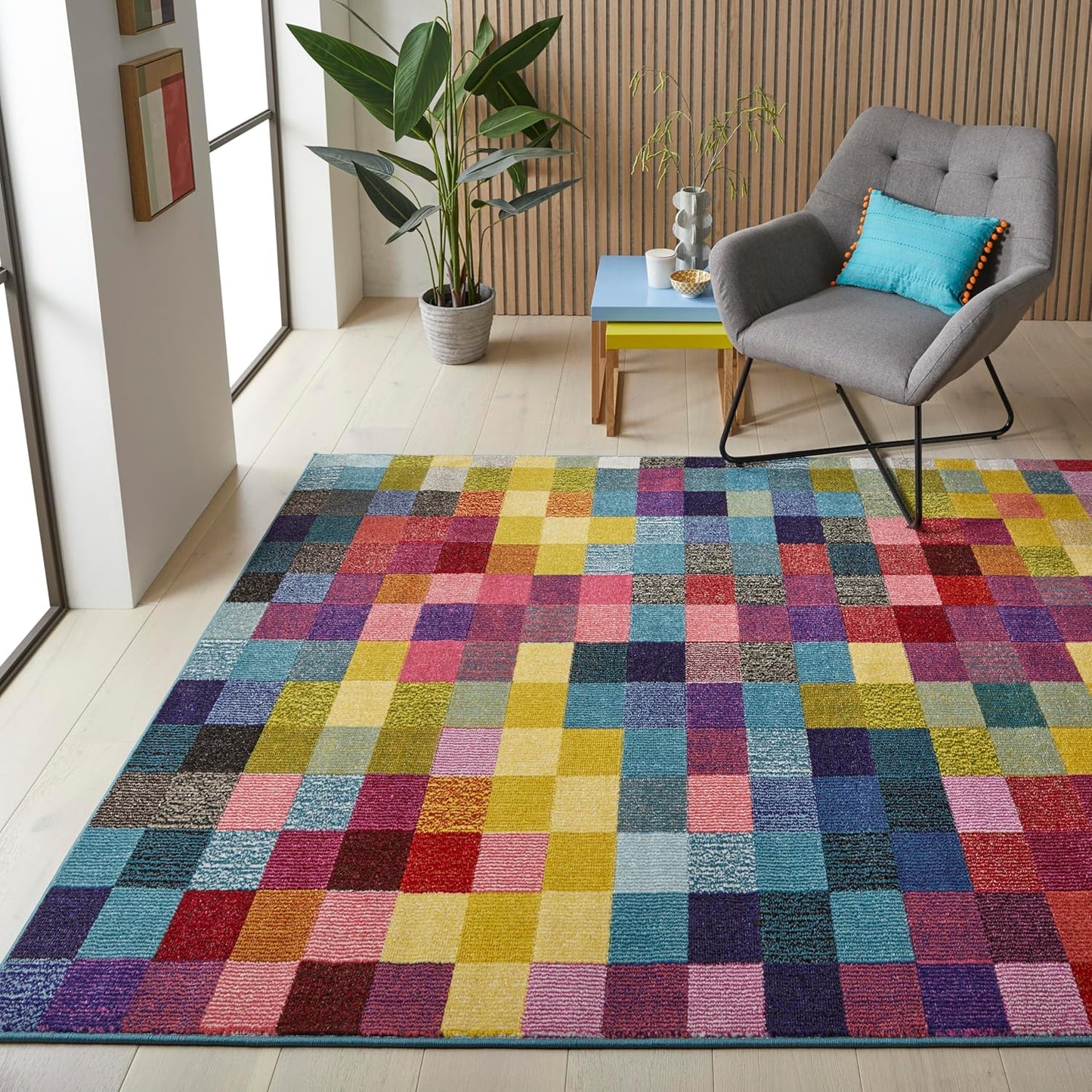 Carnaval Modern Rug Bright Multi Coloured Geometric CAR103 Multi XX-Large 240x330 cm (7'10"x10'10")