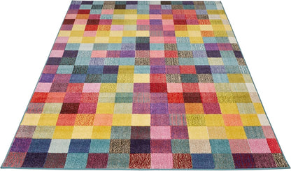 Carnaval Modern Rug Bright Multi Coloured Geometric CAR103 Multi XX-Large 240x330 cm (7'10"x10'10")