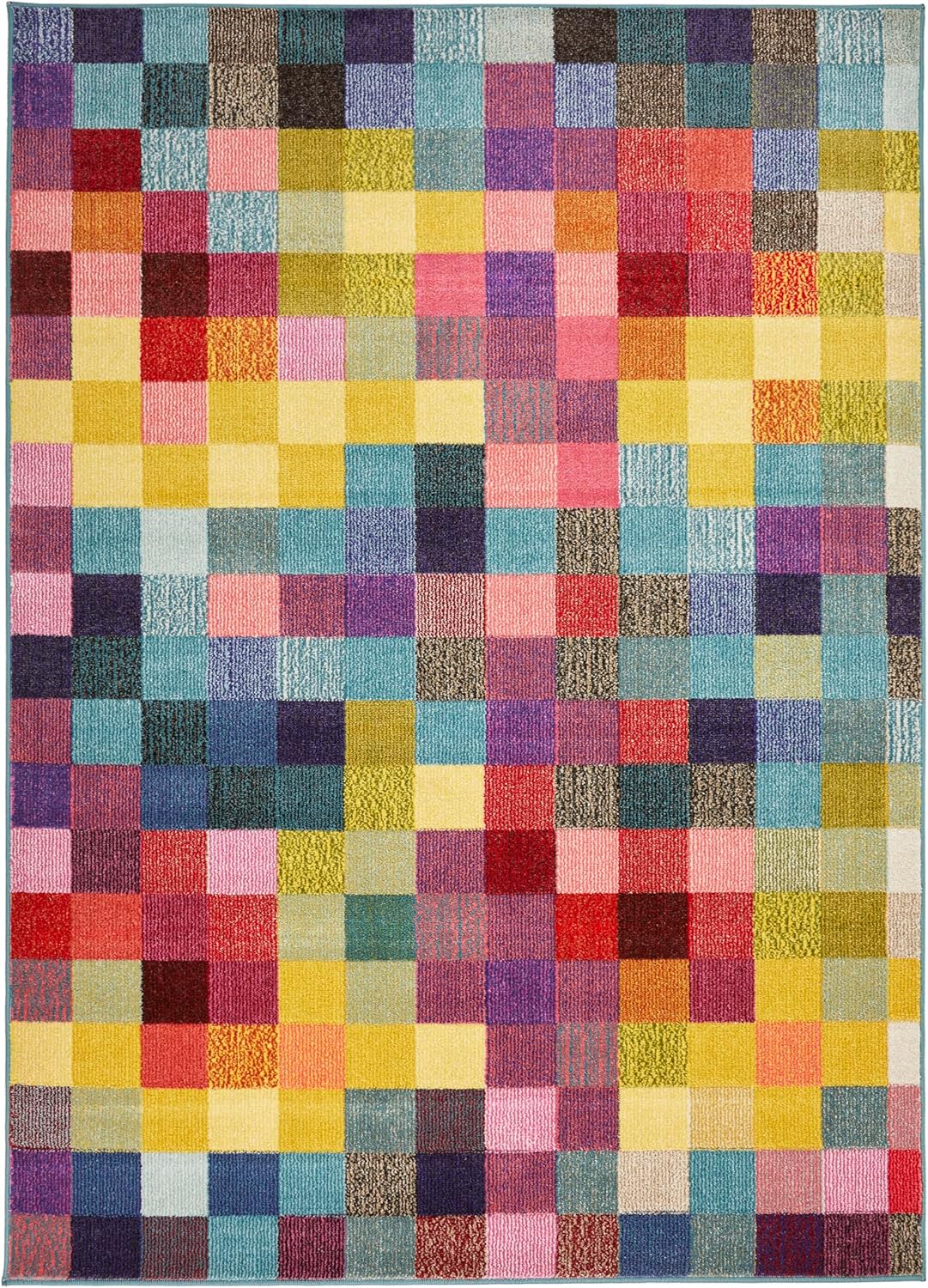 Carnaval Modern Rug Bright Multi Coloured Geometric CAR103 Multi XX-Large 240x330 cm (7'10"x10'10")