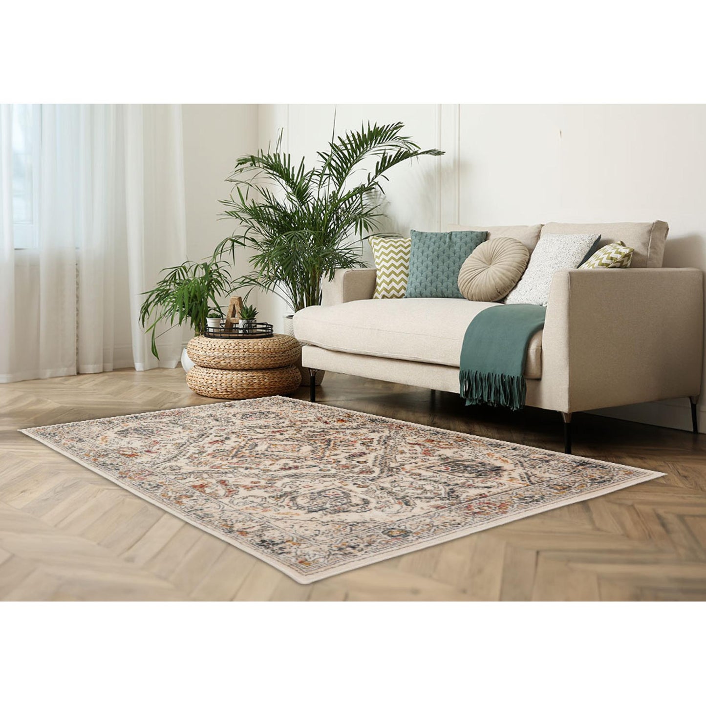 Nova Traditional Rug for Living Room Bedroom Classic Carpet Quality Soft Vintage Persian Floral Medallion Patterns Area Rug