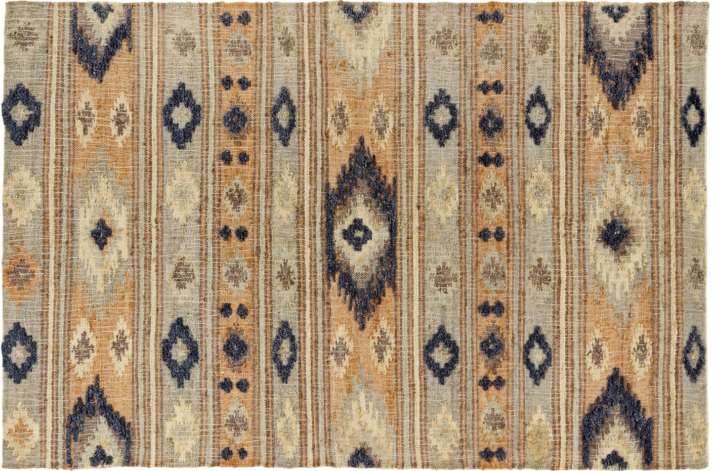 Indio Jute Natural Fibres Textured Multi Rug