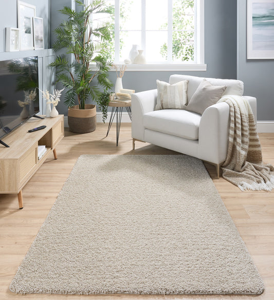 My Washable Shaggy Non-Slip Rug in Stone
