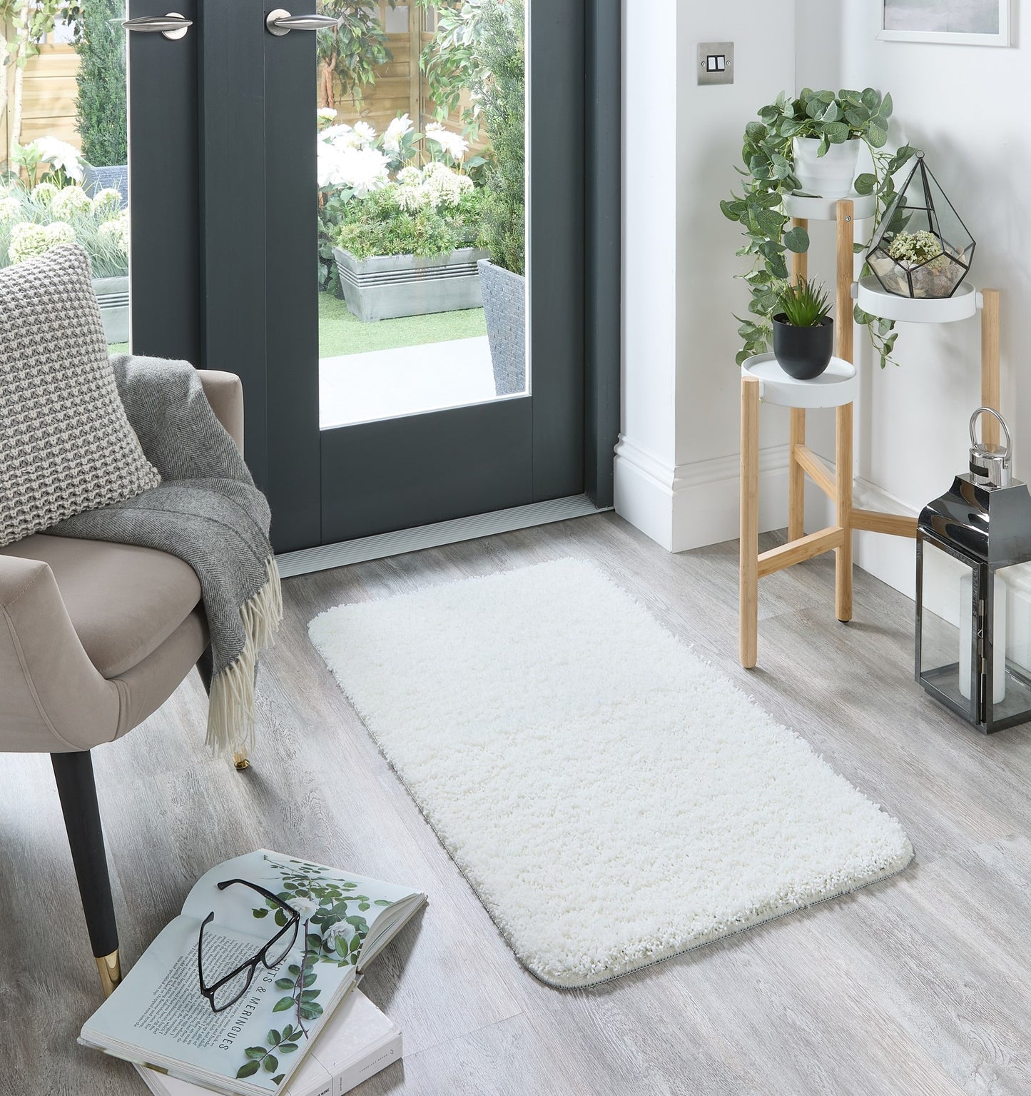 My Washable Shaggy Non-Slip Rug in Ivory