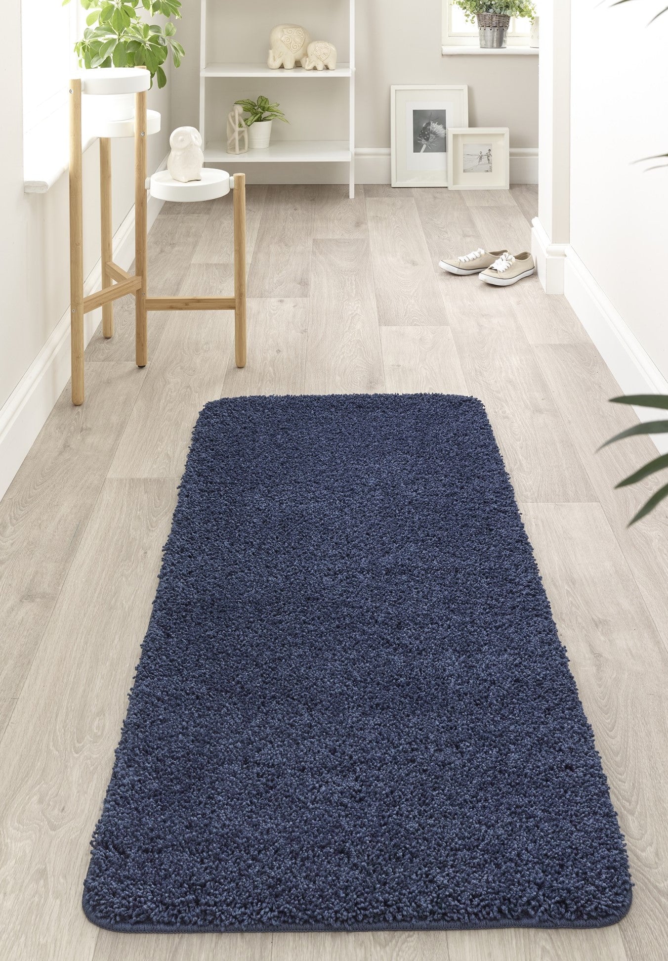 My Washable Shaggy Non-Slip Rug in Midnight Blue