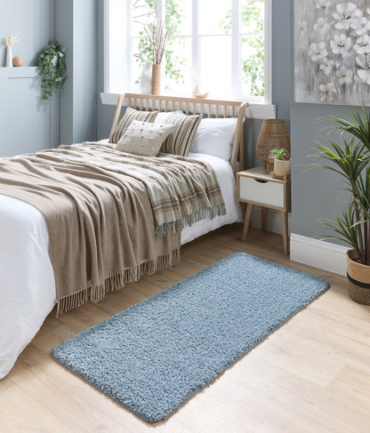 My Washable Shaggy Non-Slip Rug in Denim Blue